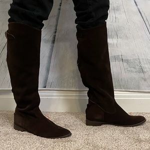 NWOT Charles David Chocolate Suede Boots